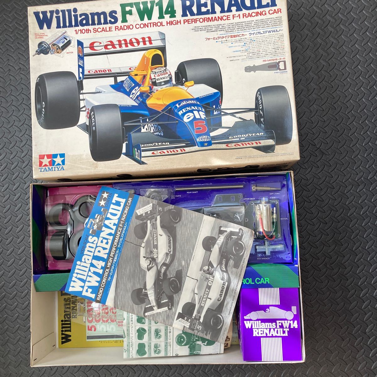 1/10 タミヤ ウイリアムズ FW14 F-1 レーシングカー 当時物 絶版 1/10 タミヤ ウイリアムズ FW14 未組立 F-1 レーシングカー 当時物 F1