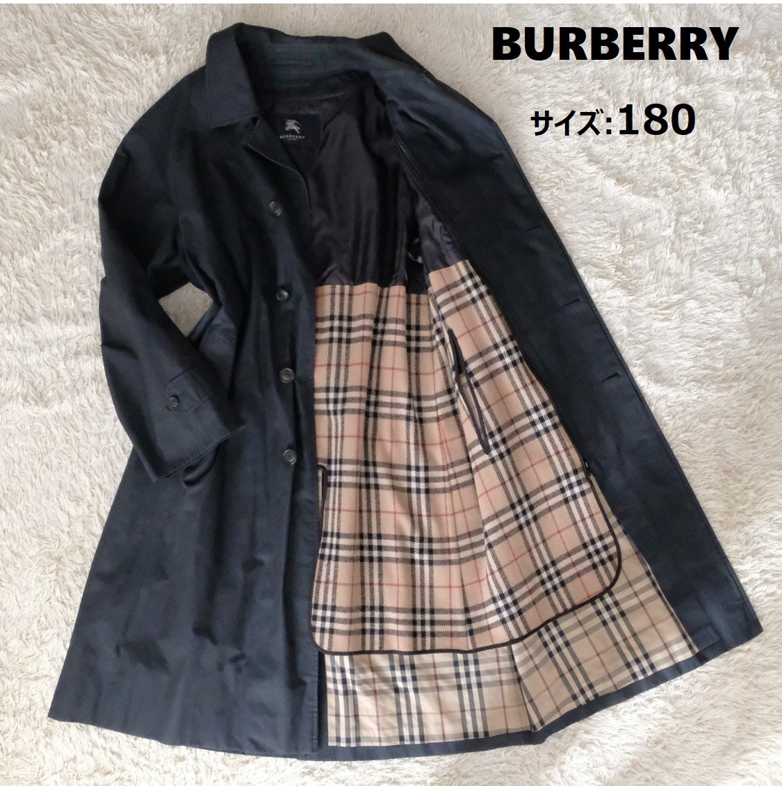 カシミヤ混 ライナー付】BURBERRY LONDON バーバリー ロンドン サイズ