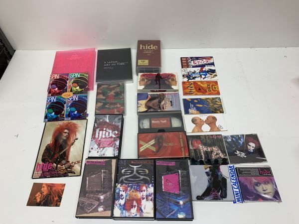 ○hide VHS DVD CD グッズ等まとめて X JAPAN X JAPAN グッズ 3本