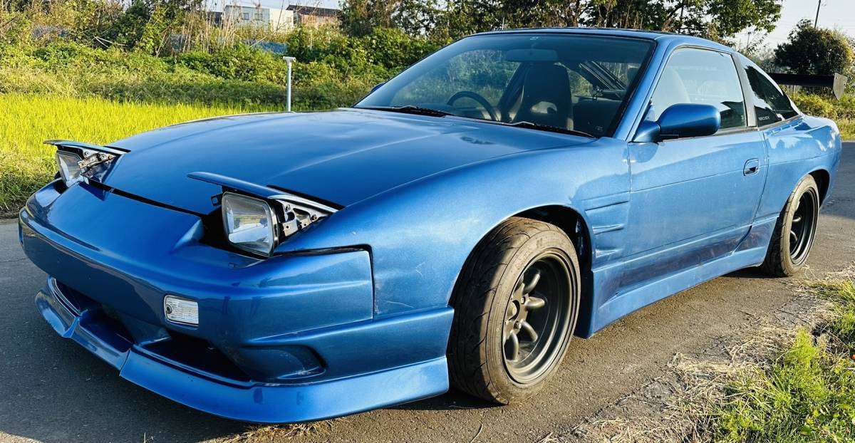平成6年式 日産 180SX SR20DET 5速 強化クラッチ 社外バンパー、ダクト 