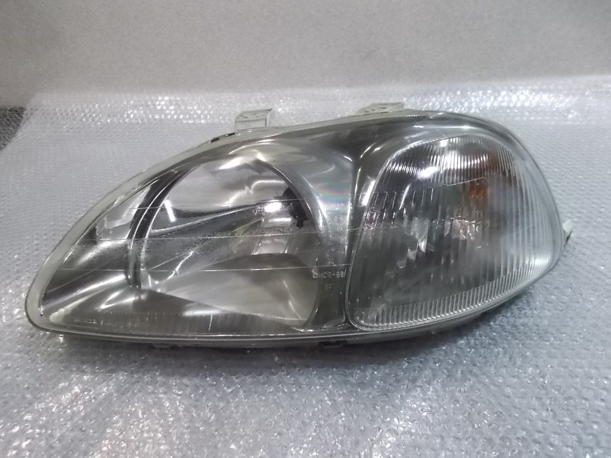 ★激安!★EK3 シビック 前期 純正 ノーマル ハロゲン ヘッドライト ヘッドランプ 左 助手席側 B16A STANLEY 033-6690 EK4 等 / 4Q12-978