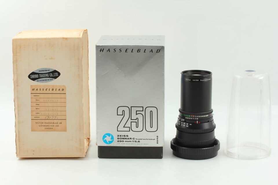 カ/Hasselblad/ハッセルブラッド/Zeiss C Sonnar/ツァイス C ゾナー/f=250mm/絞り5.6/レンズ/望遠タイプ/MF/外箱有/状態良好★祝カ-b323★