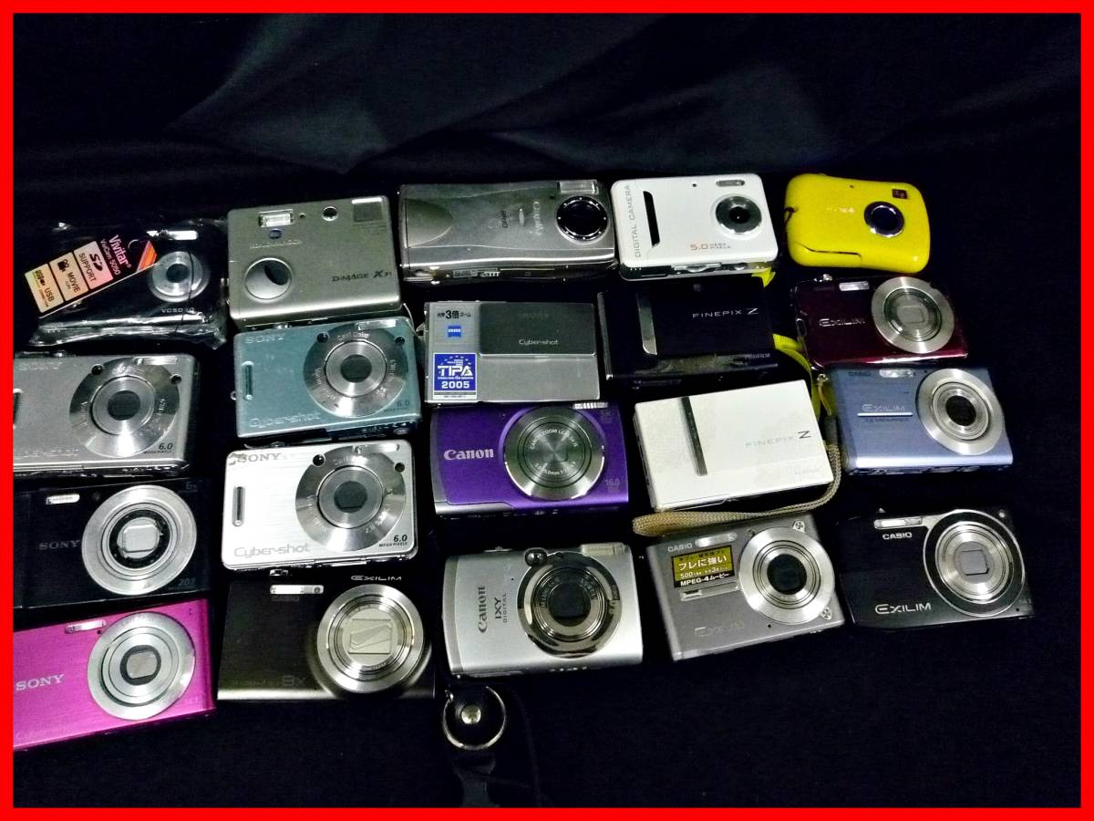 ★大量おまとめ★デジタルカメラ20台セット★SONY/Canon/CASIO/FUJIFILM★ジャンク