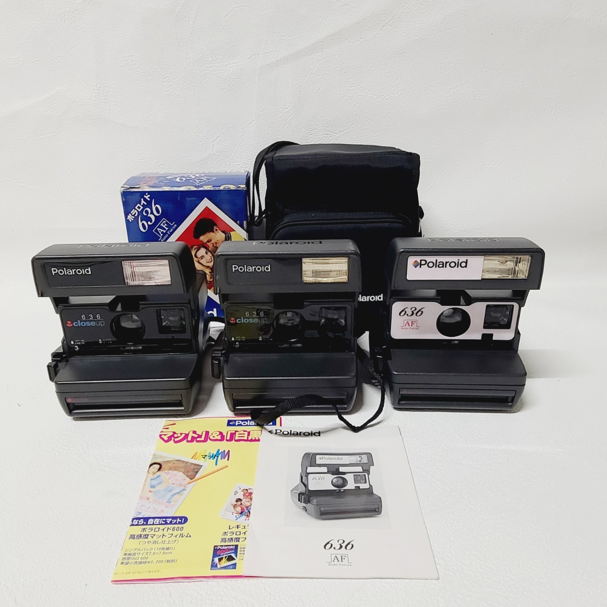 ◇◇Polaroid ポラロイドカメラ 636 3台セット 動作未確認 ポラロイド