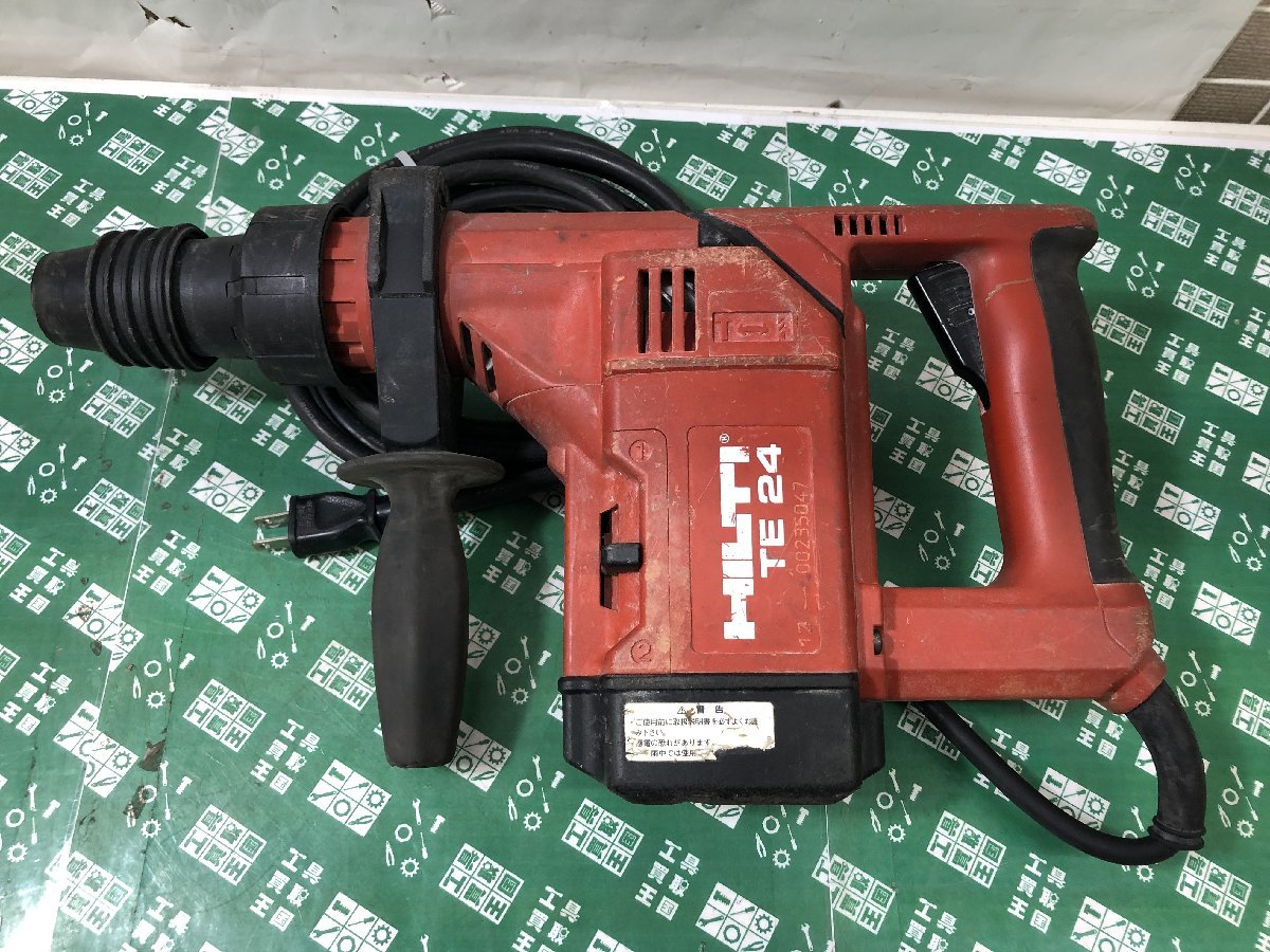 ②中古品 電動工具 ☆HILTI ハンマードリル TE24 掘削 削岩、ハツリ 土木工事 HILTI ヒルティ 電動 ハンマードリル ハンマドリル TE24 現状品