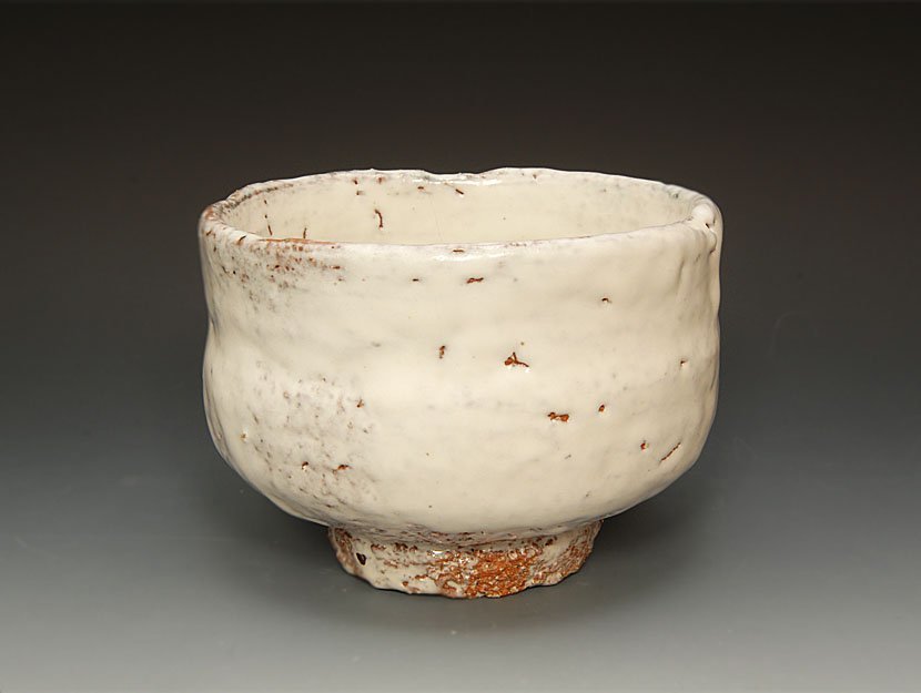 人間国宝 十一代三輪休雪壽雪 鬼萩割高台 茶碗が