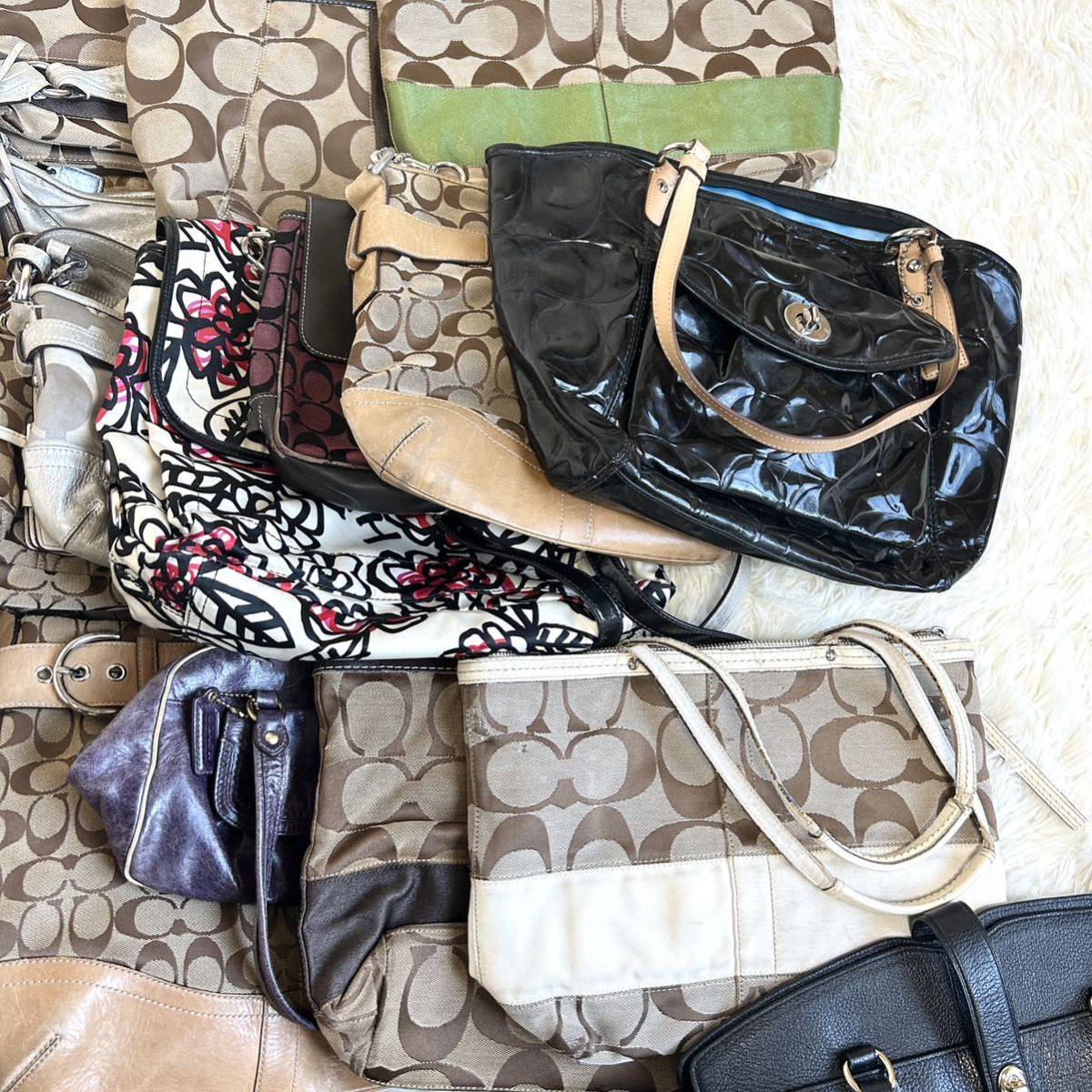 50 COACH コーチシグネチャートートバッグハンドバッグ | ヤマダウェブコム