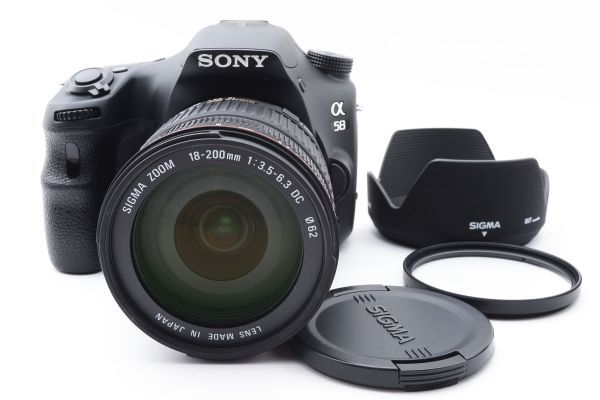 Sony ソニー SLT-A58 デジタル一眼レフカメラ Sigma Zoom 18-200mm [美