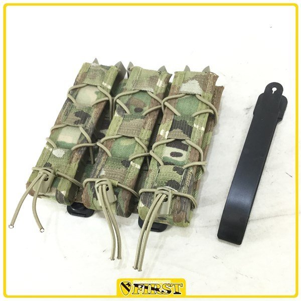 4977】実物HSGI製 SMG/エクステンドハンドガン トリプルTACOマグポーチ MCカラー ハイスピードギア