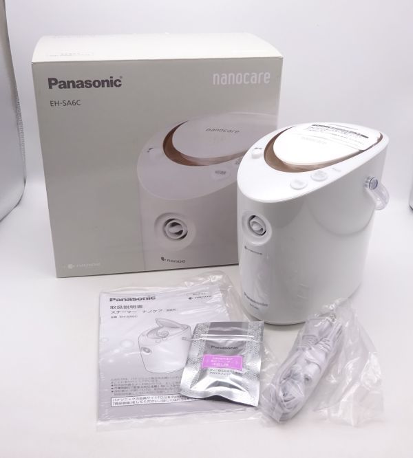 ☆美品 Panasonic スチーマー ナノケア EH-SA6C N ゴールド調 同不 80