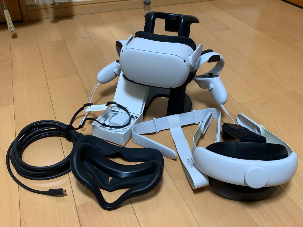 美品】動作確認済 使用時間少 Oculus Quest2 128GB 付属品多数 VR 