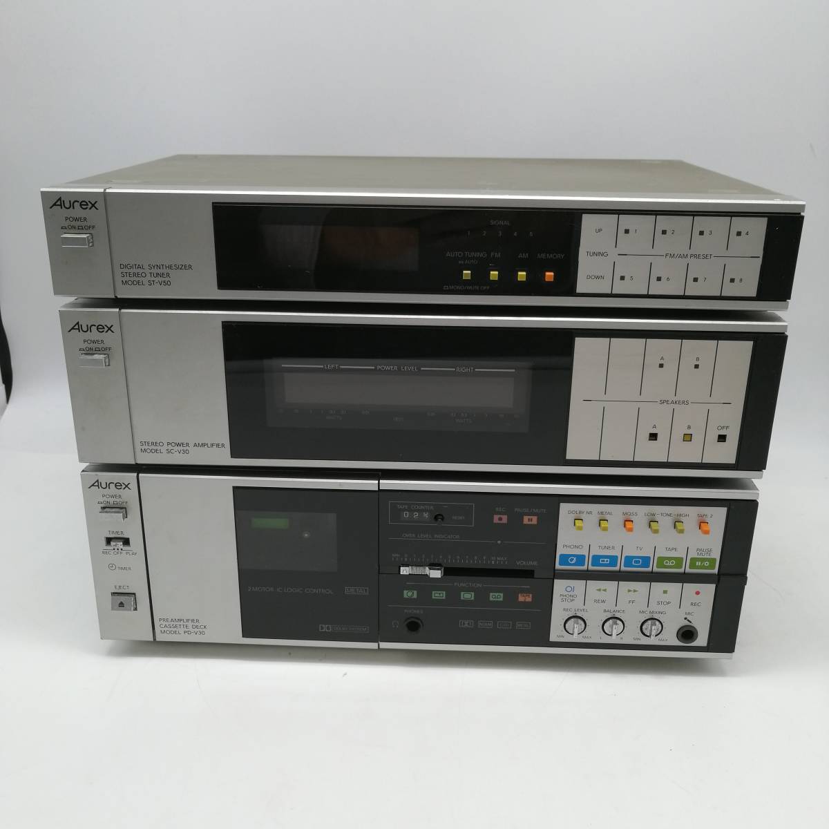 t2279 オーレックス Aurex レコード カセットテープ システムコンポ ST
