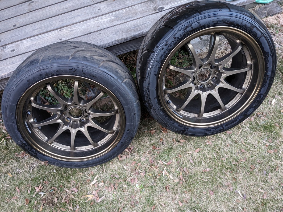 CE28 TE37 RAYS サイズ 10J-17インチ オフ＋15 5穴−PCD114.3 Sタイヤ 