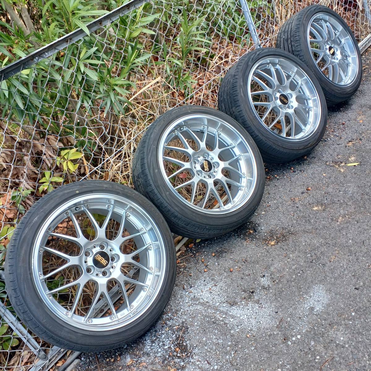 ◇◇◇BBS RS-GT◇◇◇アルミ鍛造2ピースホイール タイヤ付き4本セット 