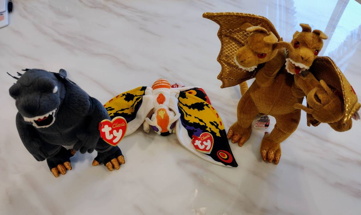 ty:ゴジラ キングギドラ モスラ ぬいぐるみ