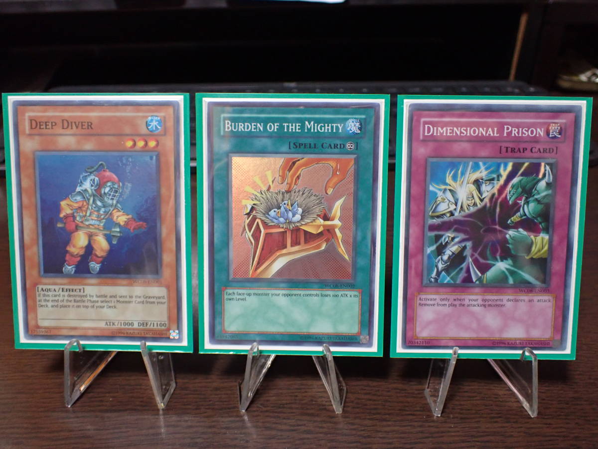 遊戯王 Yu-Gi-Oh! 英語版 World Championship 2008 付属カード3枚 