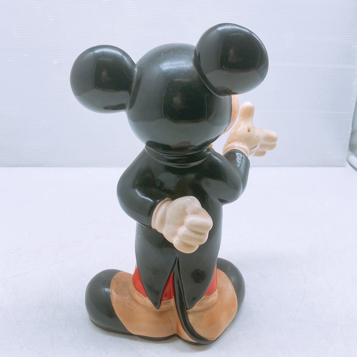 Disney ディズニー ミッキーマウス 陶器 置物 レトロ ビンテージ 希少 ビンテージ☆オールドミッキー 陶器 置物 ミッキーマウス ディズニー