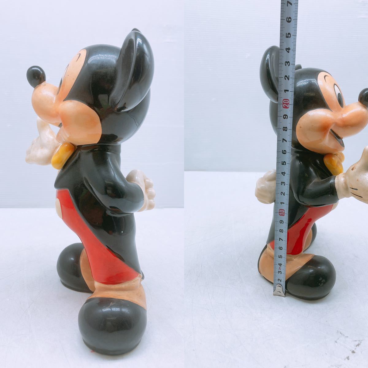 ビンテージ☆オールドミッキー 陶器 置物 ミッキーマウス ディズニー