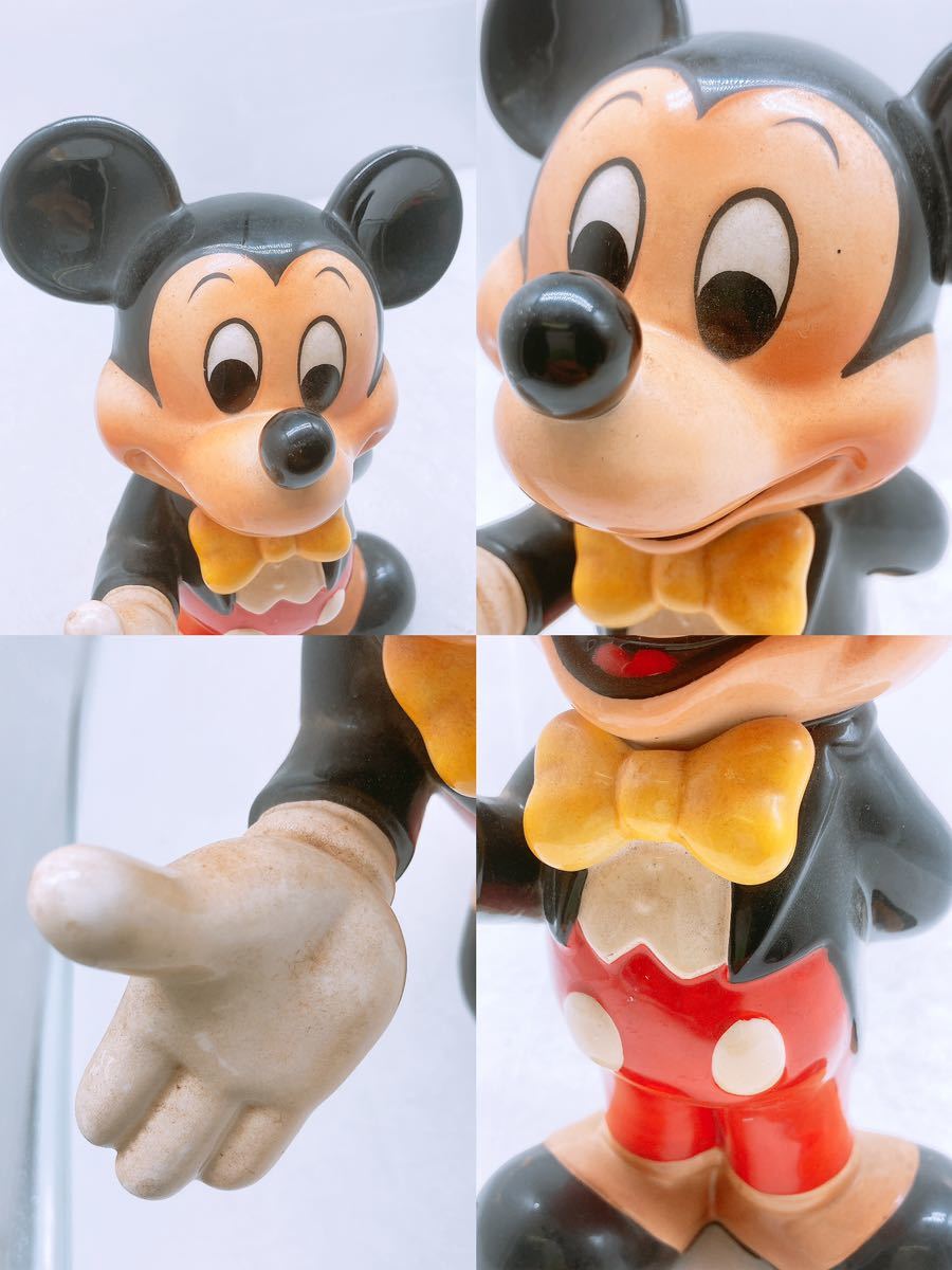 ビンテージ☆オールドミッキー 陶器 置物 ミッキーマウス ディズニー