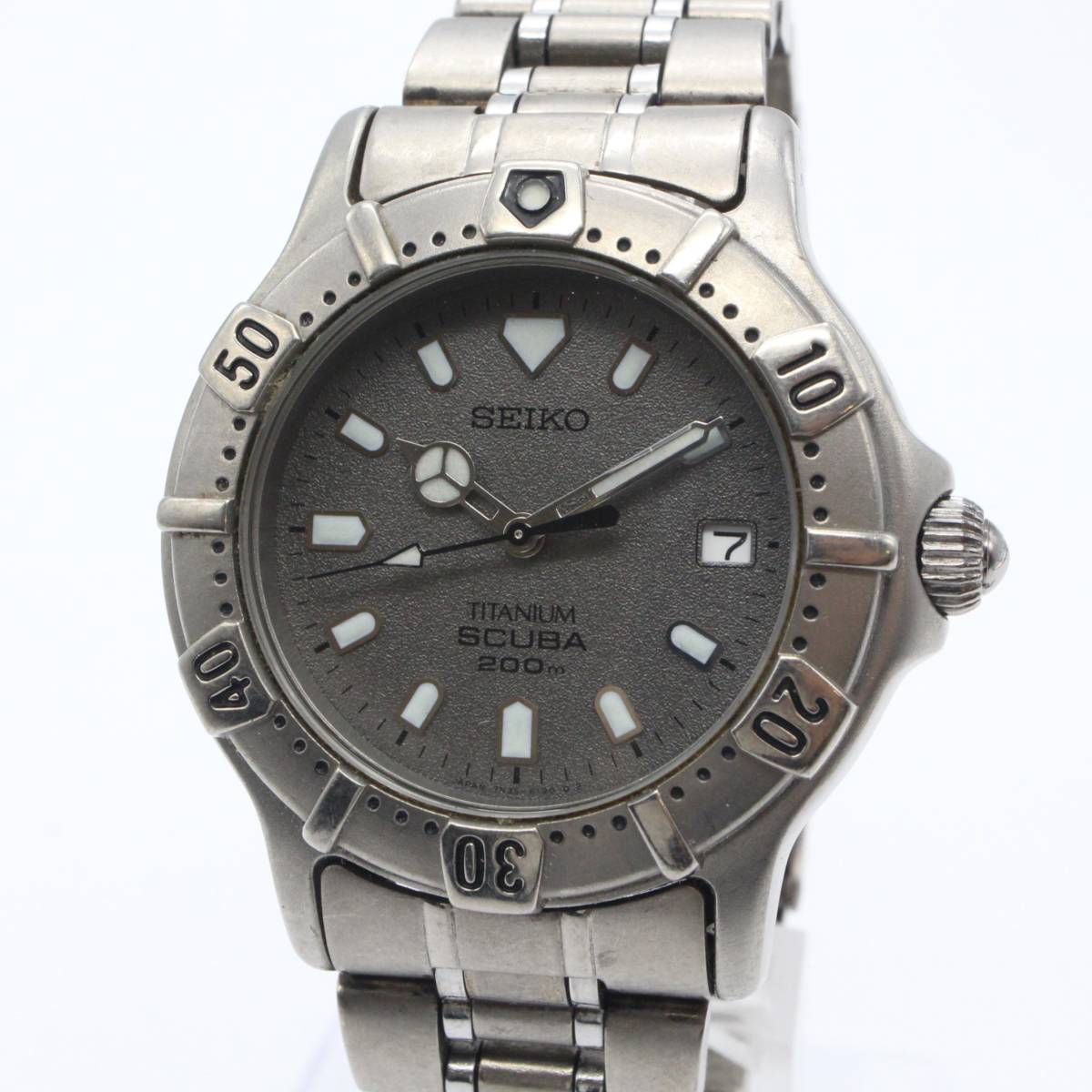 SEIKO SCUBA 200m 7N35-6100 電池交換済み ダイバーズ 電池交換済み 【SEIKO セイコー】7N35-6100 スキューバ SCUBA 200M