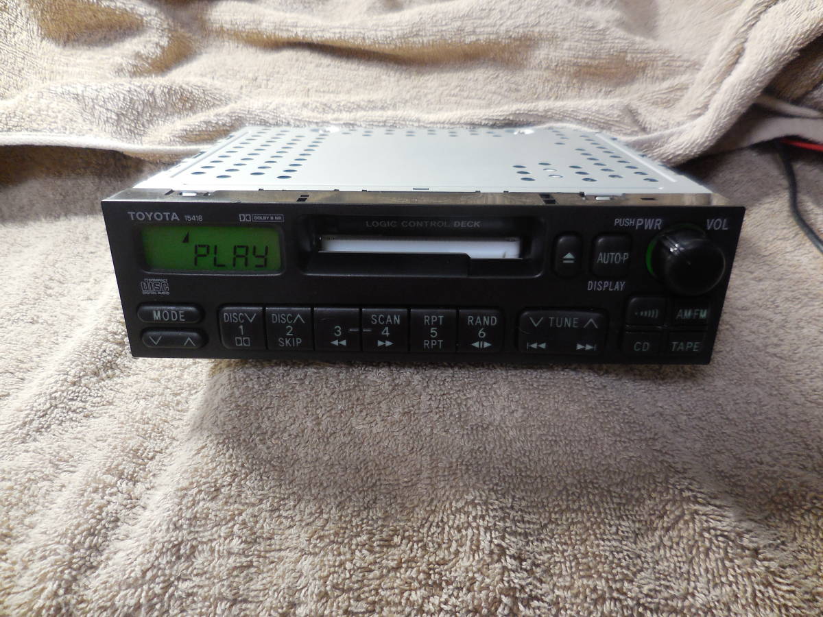 トヨタ 純正】カセット デッキ オーディオ 1DIN 【86120-33180 