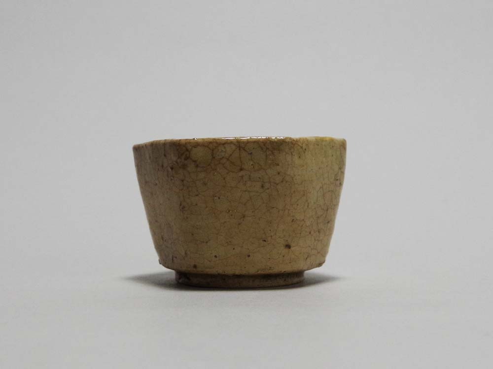 桃山時代黄瀬戸六角盃ぐいのみ手六角酒呑誂箱入酒杯猪口貴重名品個人蔵