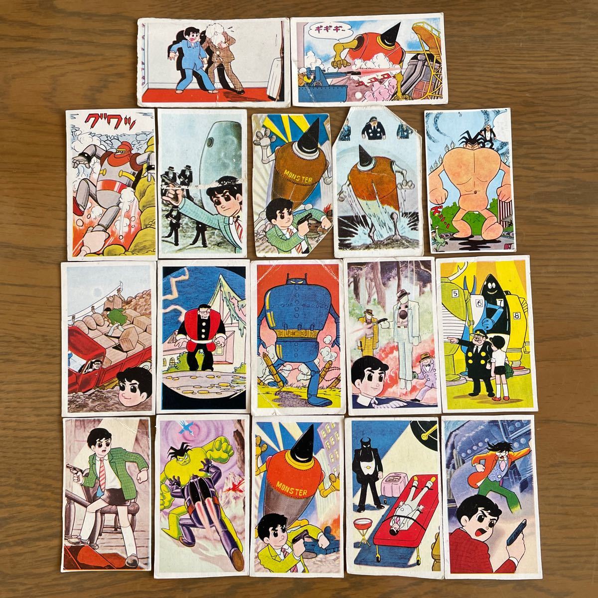 鉄人28号(横山光輝先生承認済み含む) 角面子　めんこ　ビンテージ　昭和レトロ　全17枚_1