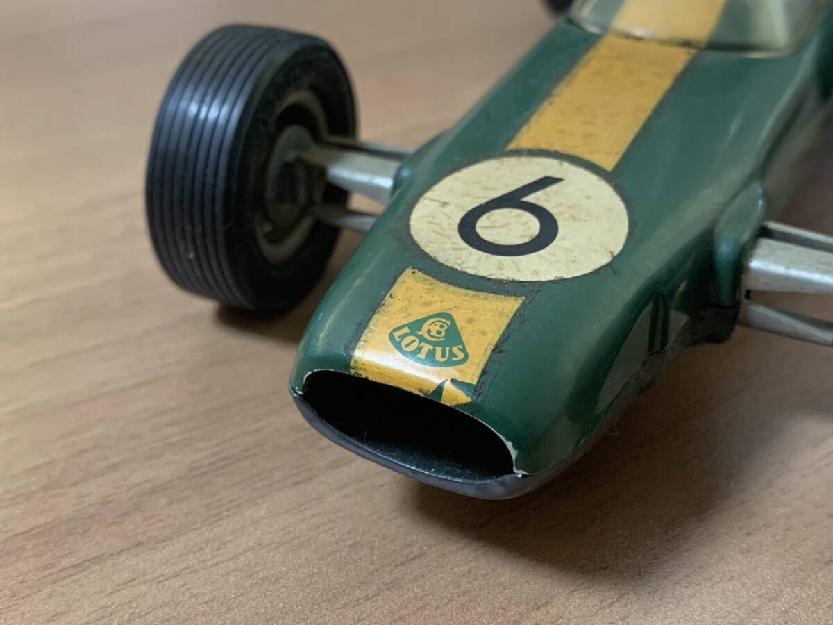 希少】ブリキ おもちゃ ゼンマイ 昭和レトロ ロータス フォーミュラー