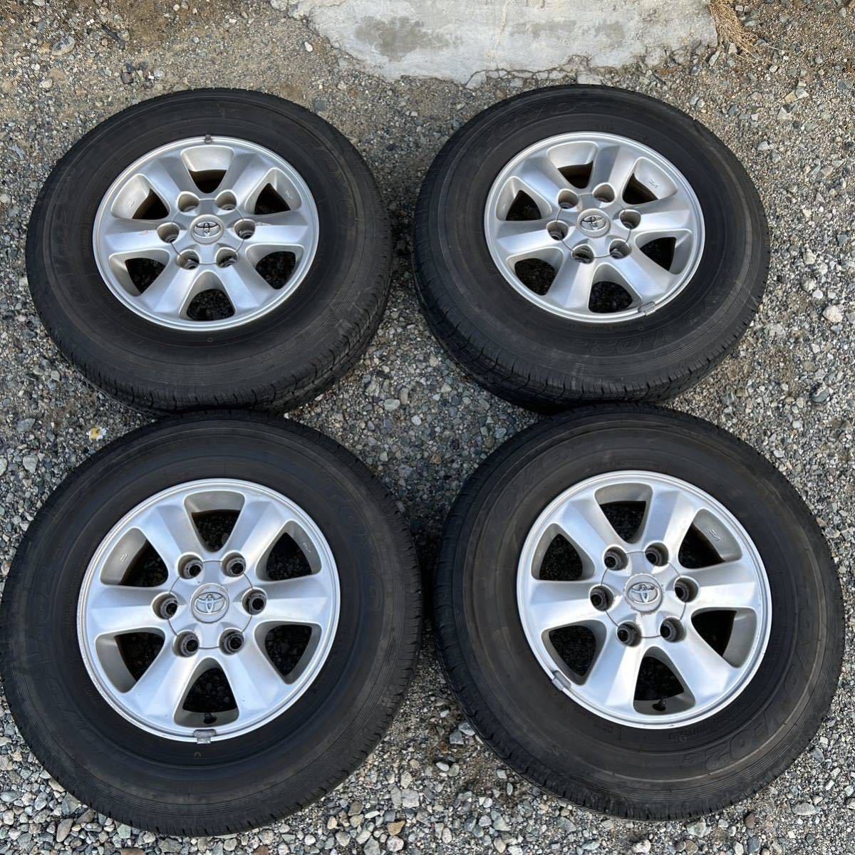 トヨタ　ハイエース　純正アルミホイール　15インチ 6J　139.7-6H　オフセット+35　4本中古_1