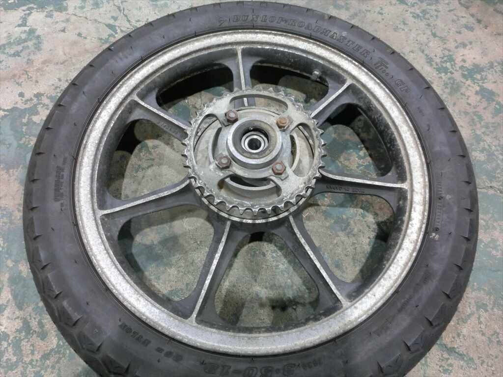 T【Q3-15】【160サイズ】カワサキ Z250FT KZ250A ホイール タイヤ 前後