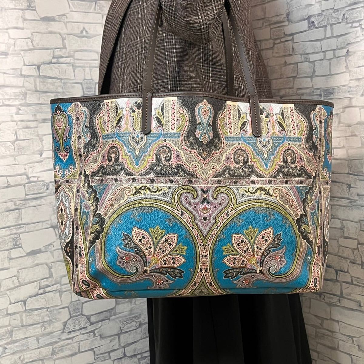 極美品』ETRO エトロ トートバッグ ワンショルダー A4収納可能