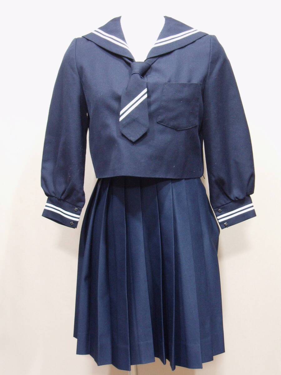 13839☆吊りスカート/冬セーラー/ネクタイ☆4点セット 富士ヨット scotch 島根雲南三刀屋小_2