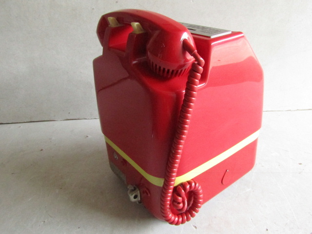 □□昭和レトロ!! 田村電機 プッシュ式 赤電話 公衆電話 678-PN 1984年