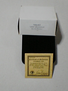 ２０００年イーグル１ドル　ホログラム純銀３１，１ｇ銀貨 希少_3