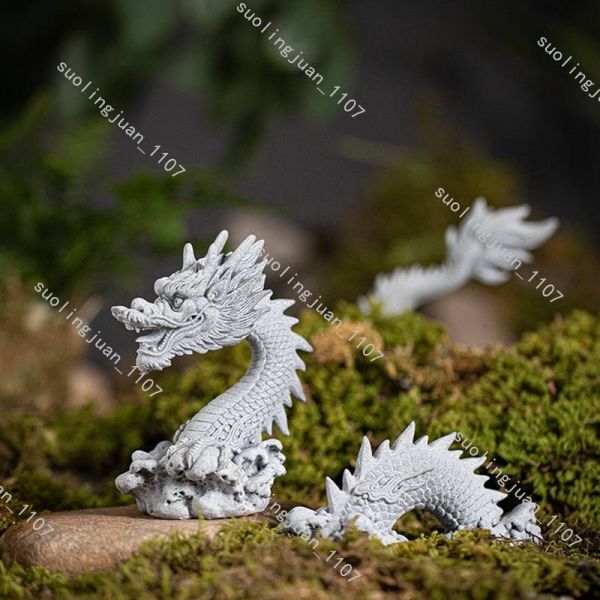 祥龍騰雲 分体 龍 石像 彫刻 石彫 ドラゴン 庭石 造園 庭園 水槽飾り