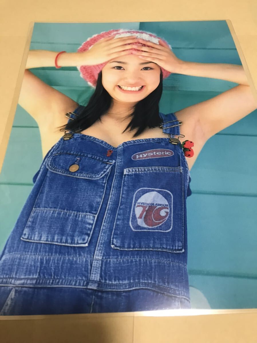 ☆厚手ラミネート加工 150μ 切り抜き☆上戸彩 6ページ 15歳 A4変