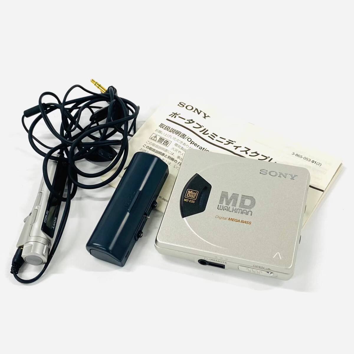 G658-Z9-564 SONY ソニー MD WALKMAN ウォークマン MDプレイヤー シルバー MZ-E55 通電確認済み ポータブル ...