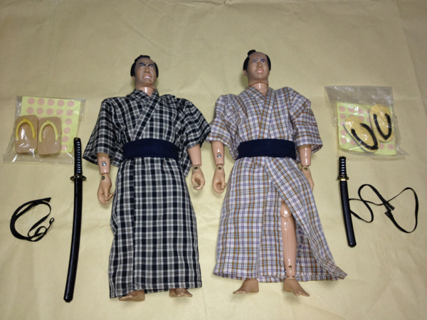 未使用】1/6サイズアクションフィギュア時代劇やられ役シリーズ銀次