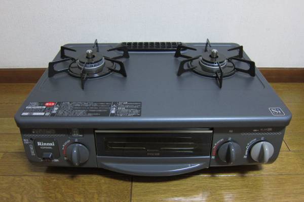 リンナイ ガスコンロ RTS-338WNTS-L LPガス 11年製 動確のみ美品_1