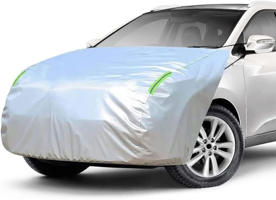 LINFEN ボンネットカバー 防炎フロント保護カバー 車カバー 車載用ヘッドライト 日焼け防止とアンチエイジング 裏側起毛素材で_1