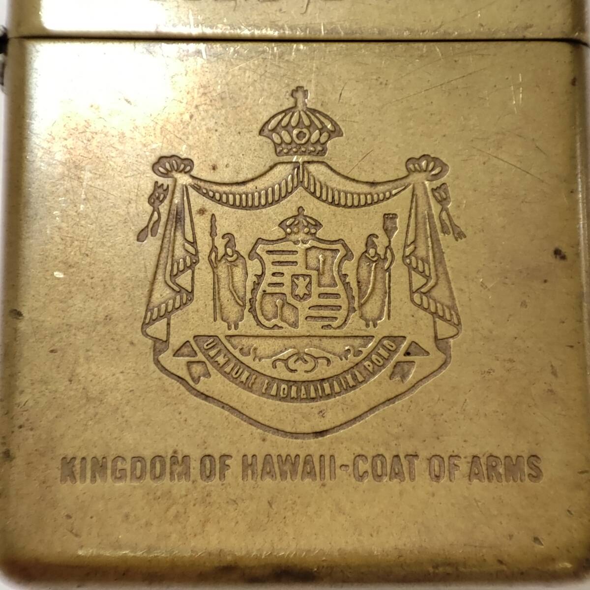 Zippo ライター SOLID BRASS KINGDOM OF HAWAII-COAT OFARMS 1932 1992 