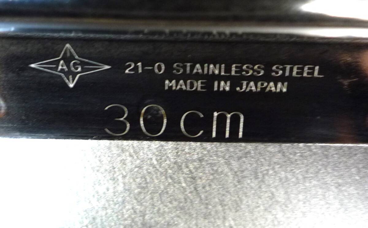 赤川器物製作所 アズワン 目盛付角型キッチンポット 手付 AG21-0 30cm 25L 高300mm 幅310mm 奥310mm 厨房機器 業務用 飲食店 N2406-029_8