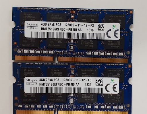 L0626-01 PCメモリ2個セットSKhynix PC3-12800S DDR3-1600 HMT351S6CFR8C 4GB ...