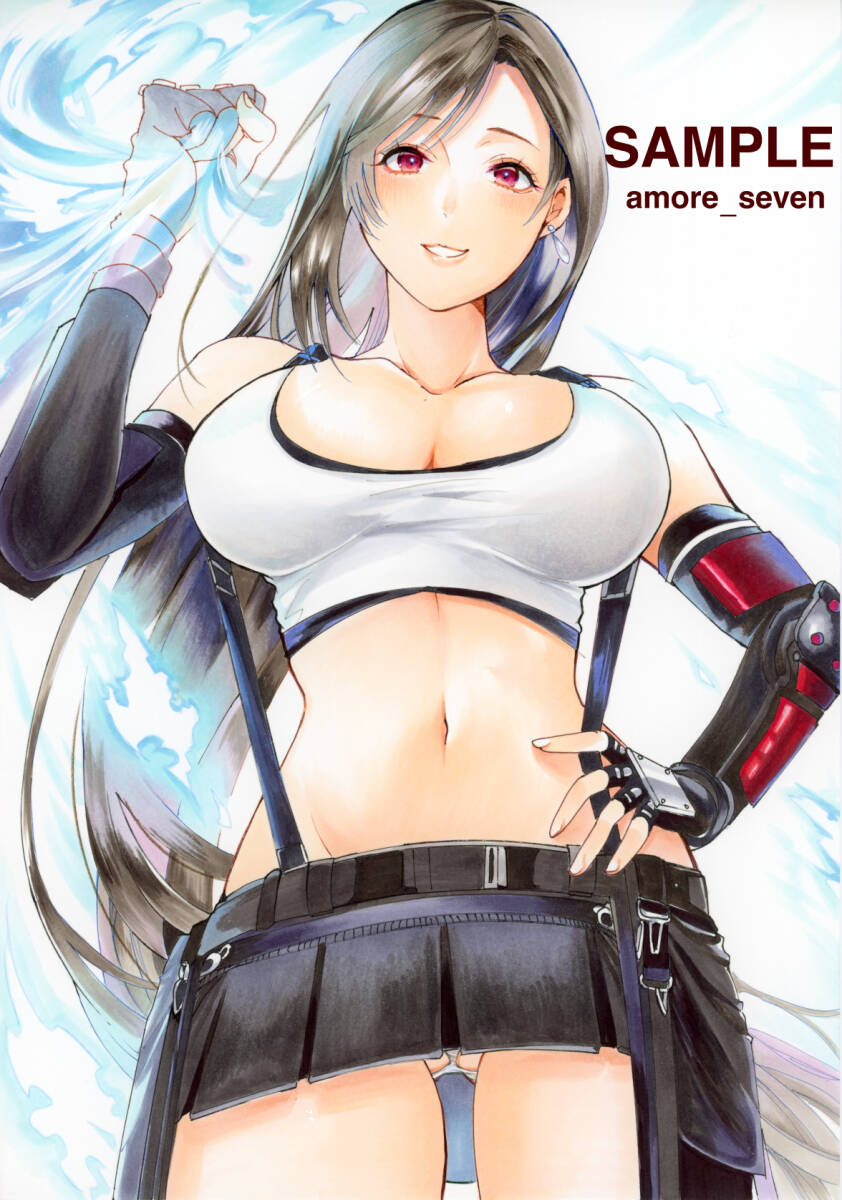 手描きイラスト○ティファ・ロックハート○FFⅦ○A4 同人 _2