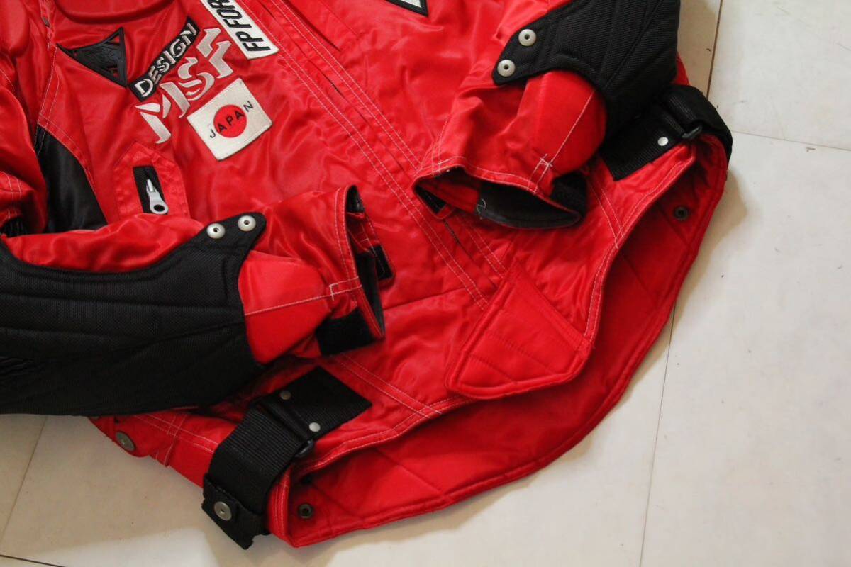 希少 KISS RACING TEAM キスレーシング 烈風ライディングジャケット 赤