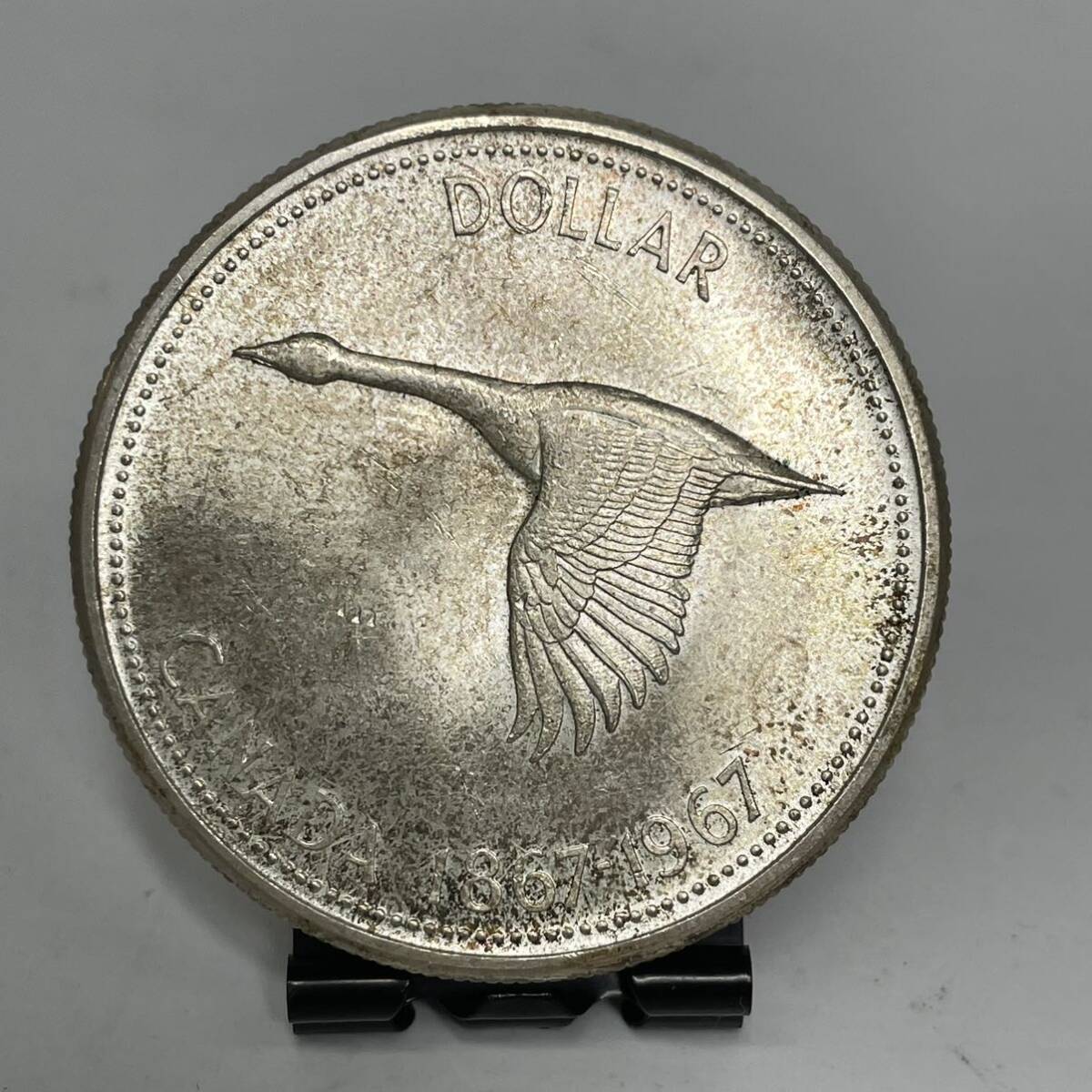 銀貨】カナダ1ドル銀貨 エリザベス2世 1867-1967 外貨 シルバー