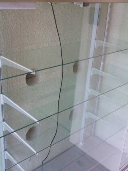 E)1円～【ガラス製　ショーケース　中棚4段】中古_2