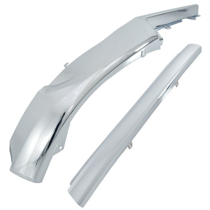 日野 17 プロフィア フロント バンパー メッキ リップ スポイラー 3分割 ロータイプ 新品 新型プロフィア H29.5～_3