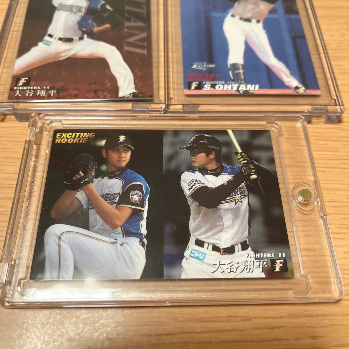 大谷翔平 2013年 プロ野球チップスルーキーカード他計２枚 100円スタート レア3枚セット】大谷翔平 2013カルビープロ野球チップス