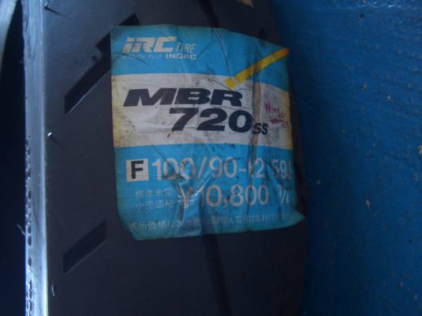 バイク 100/90 12   MBR720 新品タイヤ IRC MBR720 100/90-12②(スクーター、ミニバイク用)｜売買